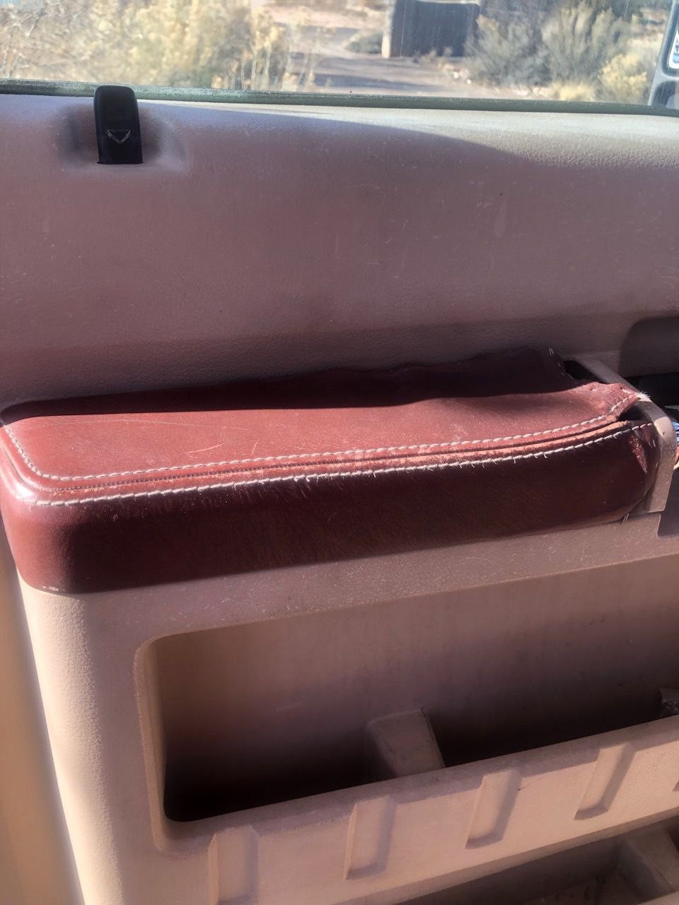 2008-2010 For Ford F250 F350 In King Ranch Door Panel Armrest Leather Cover Only
