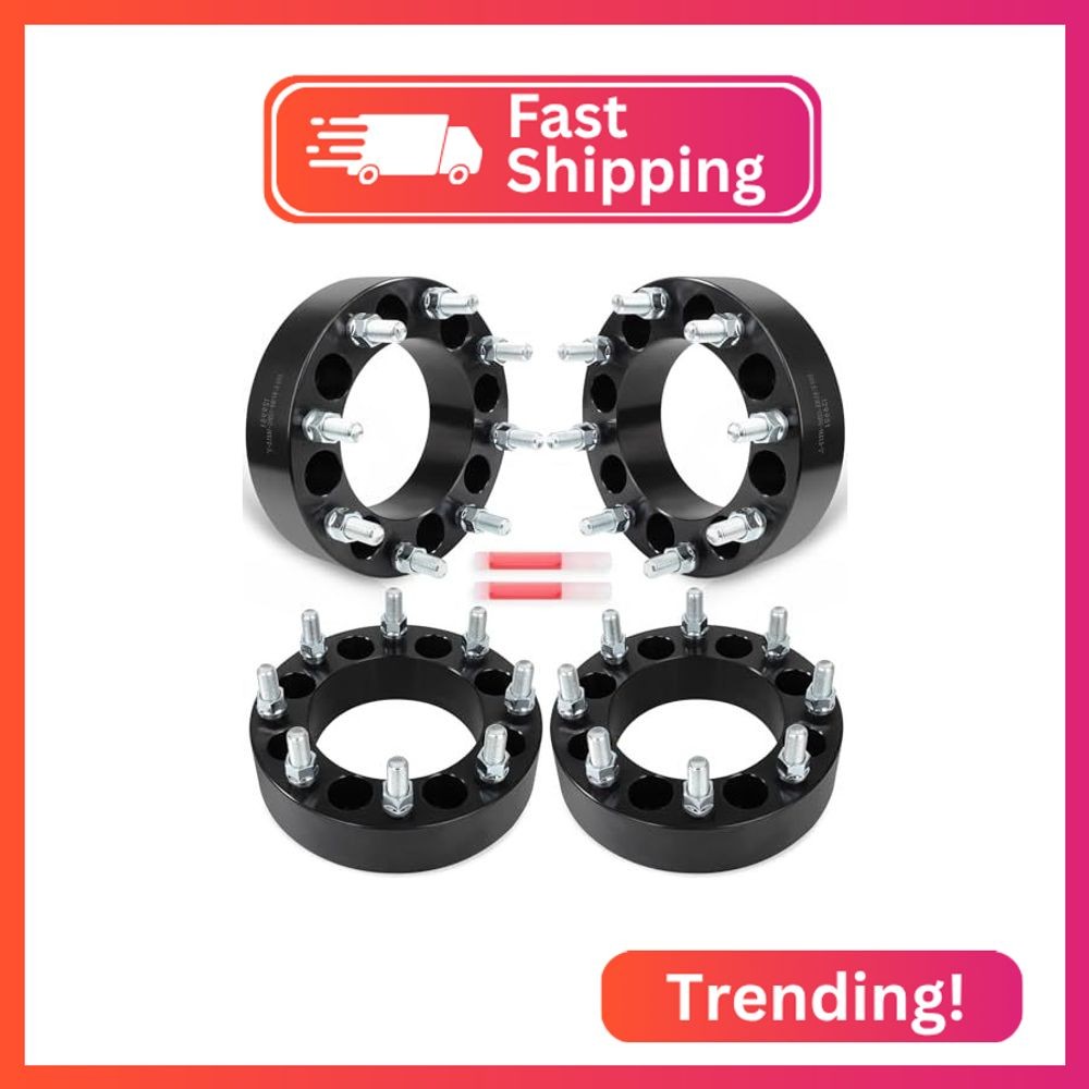 SCITOO 2Pcs 8x6.5 to 8x180 Wheel Spacers 2 inch for Chevy/for Ram SCITOO 2Pcs 8x6.5 to 8x180 Wheel Spacers 2 inch for Chevy/for Ram