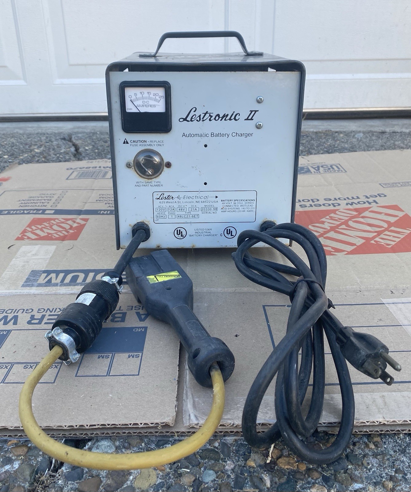 Lester Lestronic II 48 Volt Golf Cart  Charger Model 20330-98 EZ GO Textron