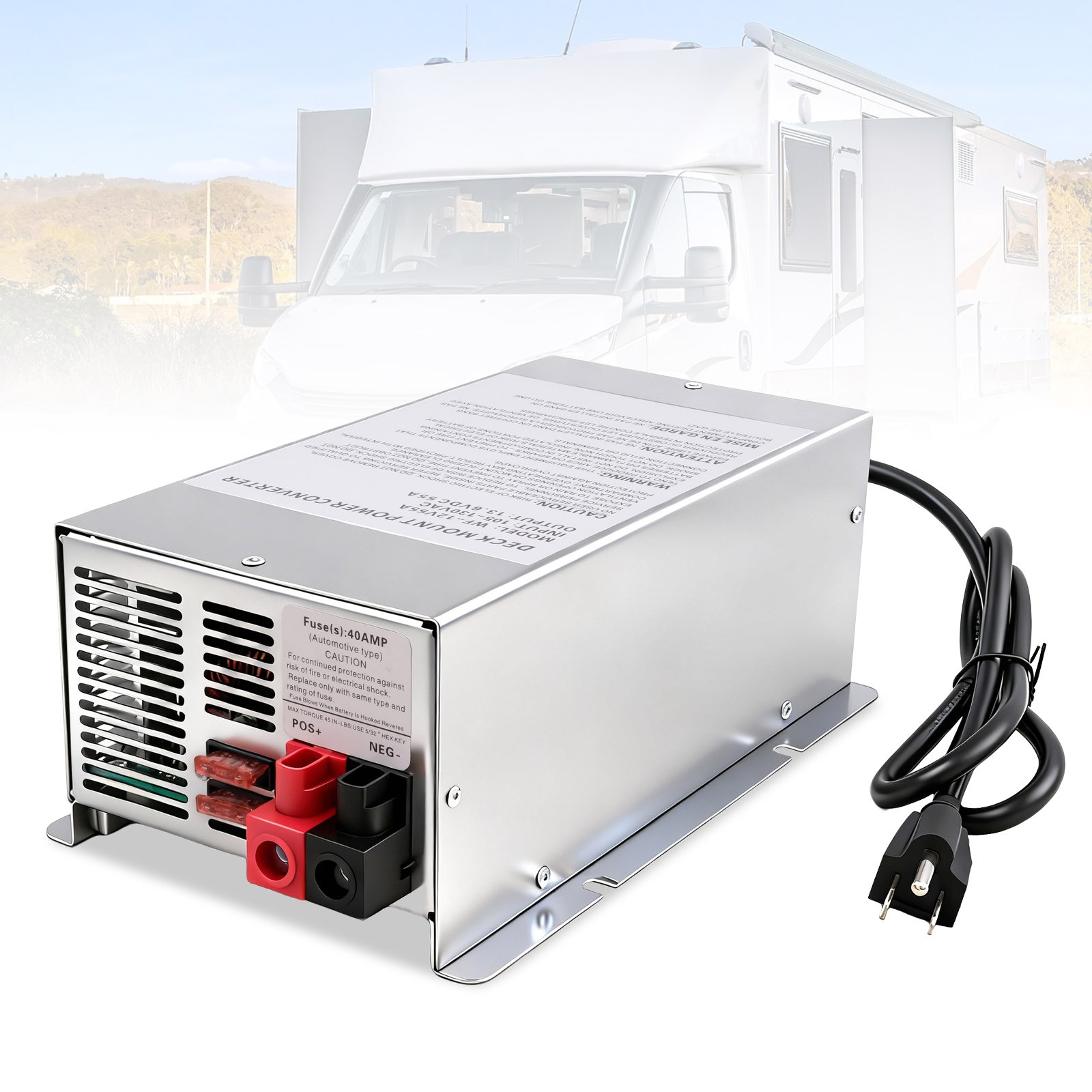 VLAND WF-9875-AD 65 Amp Power Converter For RV Trailer Camper WF-9875 WF-9875-AD