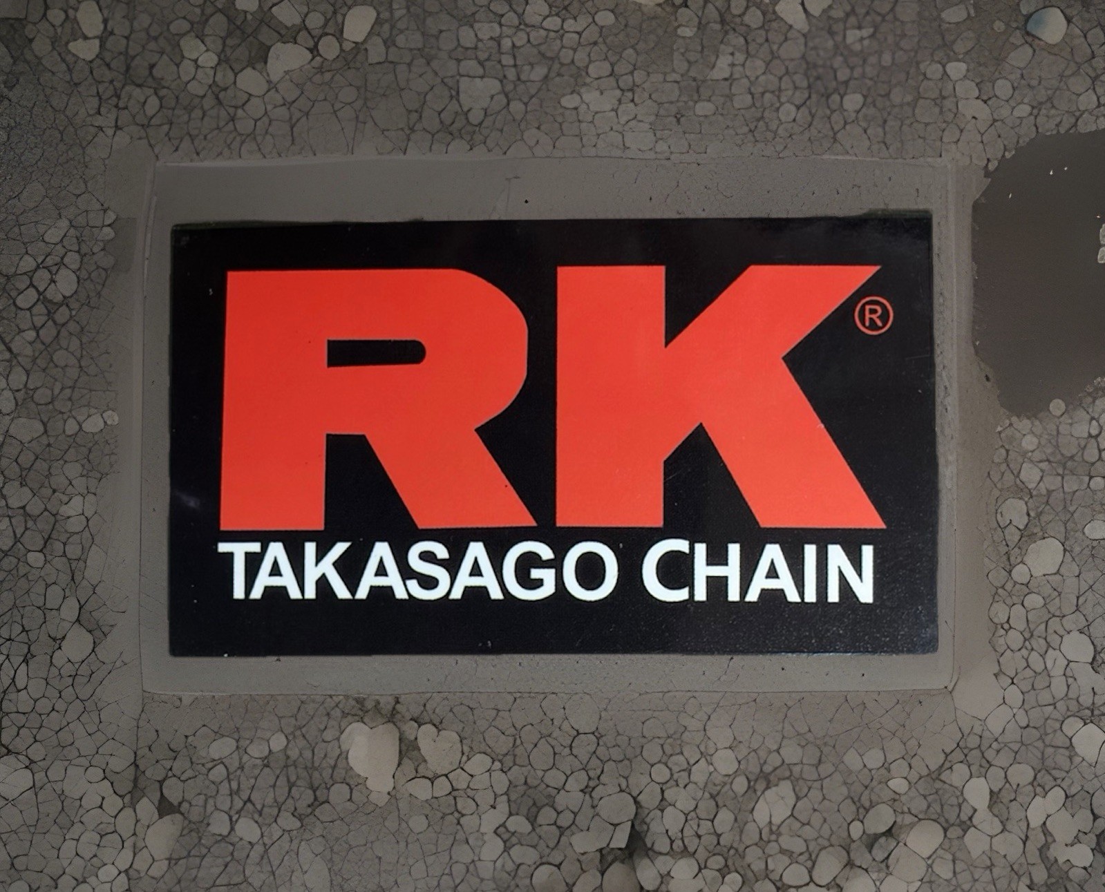 RK Takasago Chains sticker. *Glossy* Size. 2.75”X 1.5”inch. W/Tracking RK Takasago Chains sticker. *Glossy* Size. 2.75”X 1.5”inch. W/Tracking