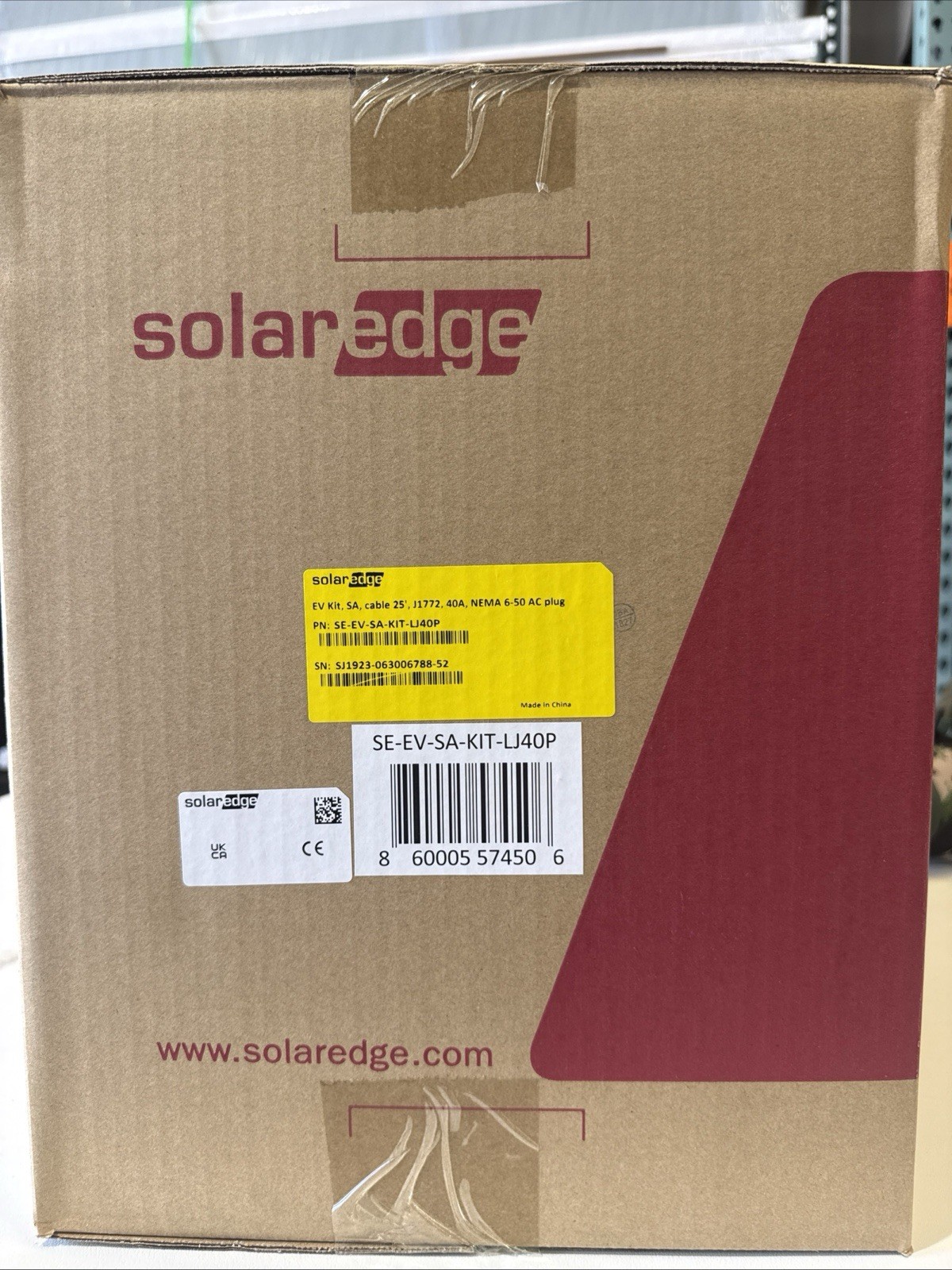 SolarEdge Level 2 EV Charger - Brand New Factory Sealed Box SE-EV-SA-KIT-LJ40P