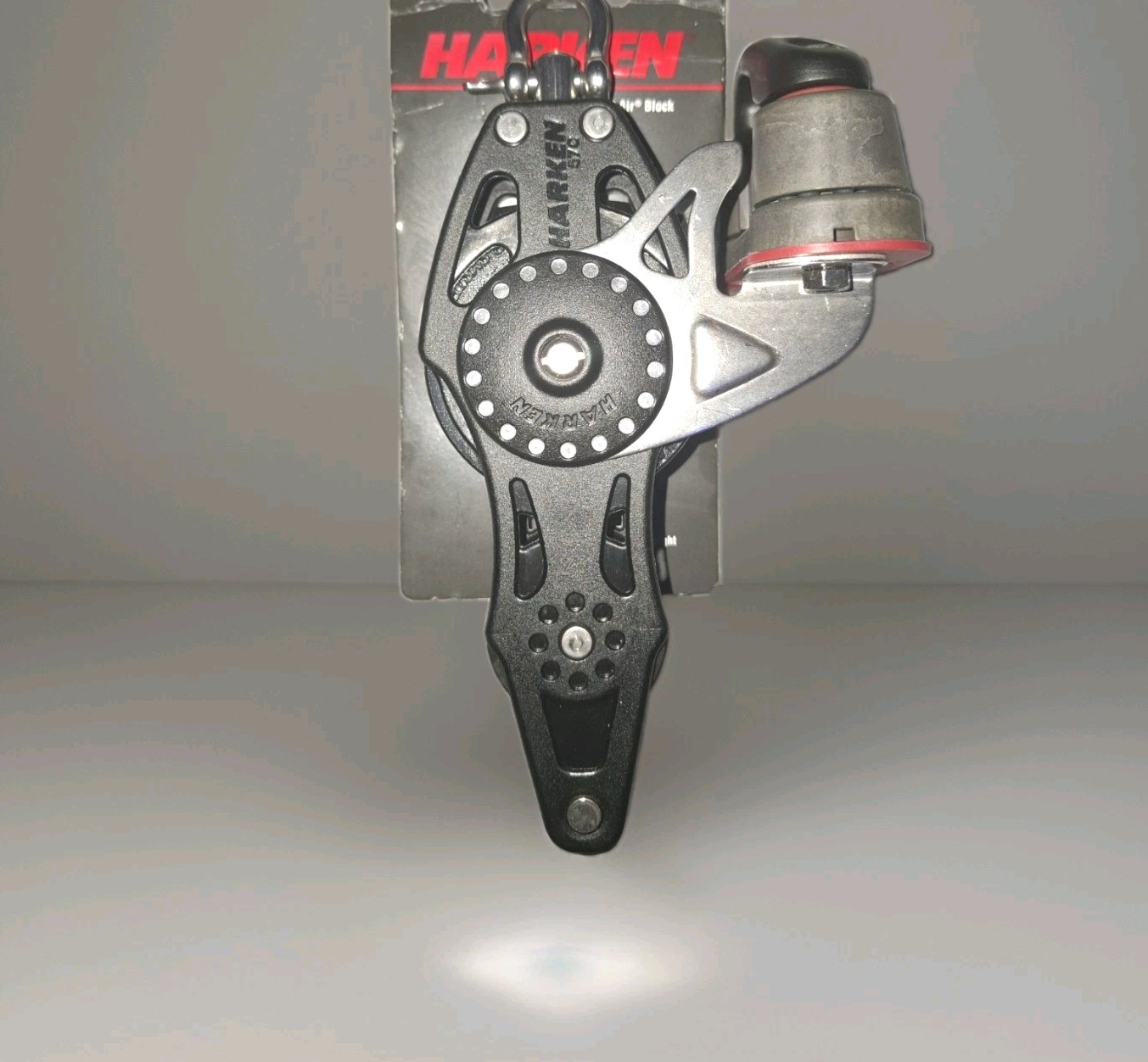 Harken 57mm Carbo Fiddle Block Swivel W/ Becket & Cam Cleat 2624 NIB