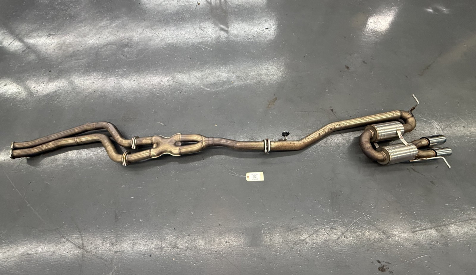 08-13 BMW E82 E88 135i N54 N55 Cat Back Exhaust Mid Pipe Muffler Stainless Steel