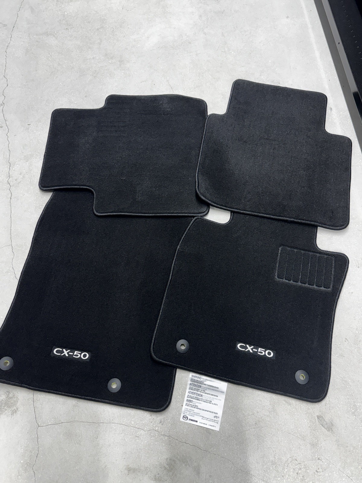 OEM MAZDA CX-50 FLOOR MATS 2022-2026 OEM MAZDA CX-50 FLOOR MATS 2022-2026