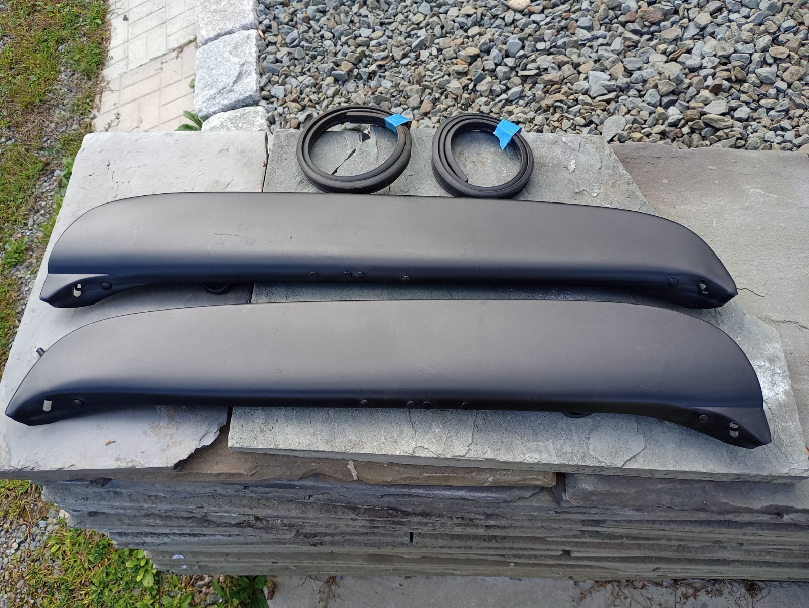 NOS 1960's Outside Mount Steel Fender Skirts For 1952-1954 Ford & Mercury NOS 1960's Outside Mount Steel Fender Skirts For 1952-1954 Ford & Mercury