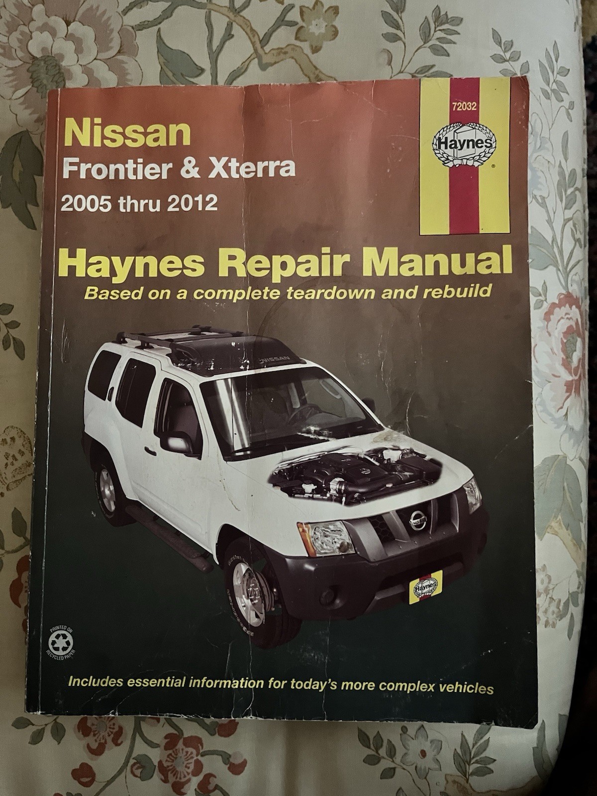 Haynes Repair Manual 72032 for 2005-2012 Nissan Frontier & Xterra