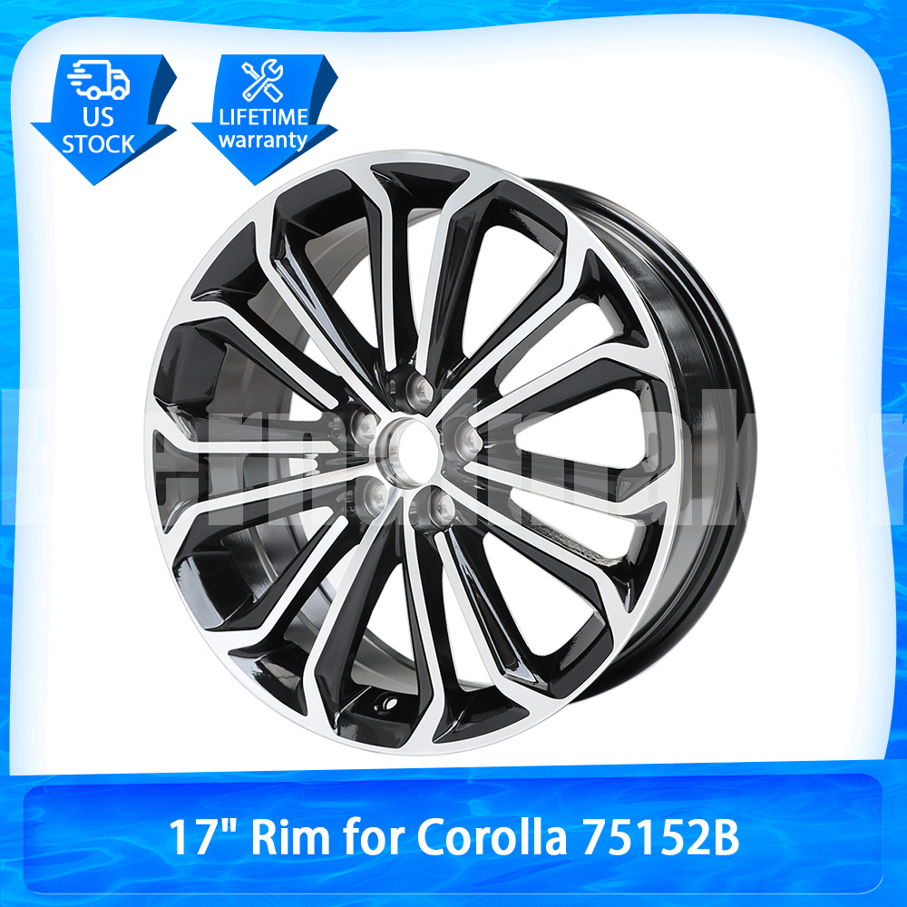 New Wheel For 2014-2016 Toyota Corolla 17 Inch Black Alloy Rim 4261102L30