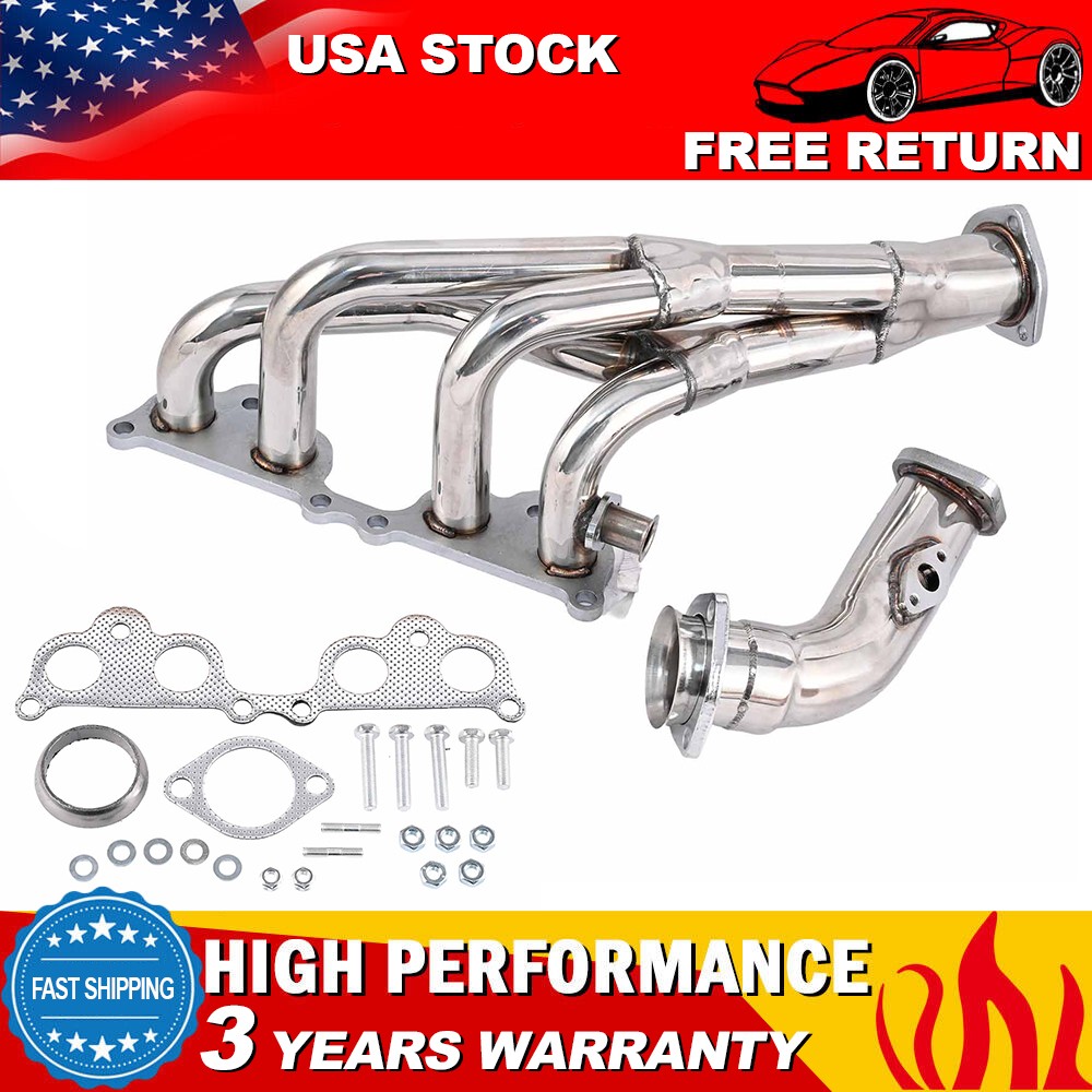 For 95-01 Toyota Tacoma 2.4 2.7L Front Exhaust Manifold Assembly Stainless