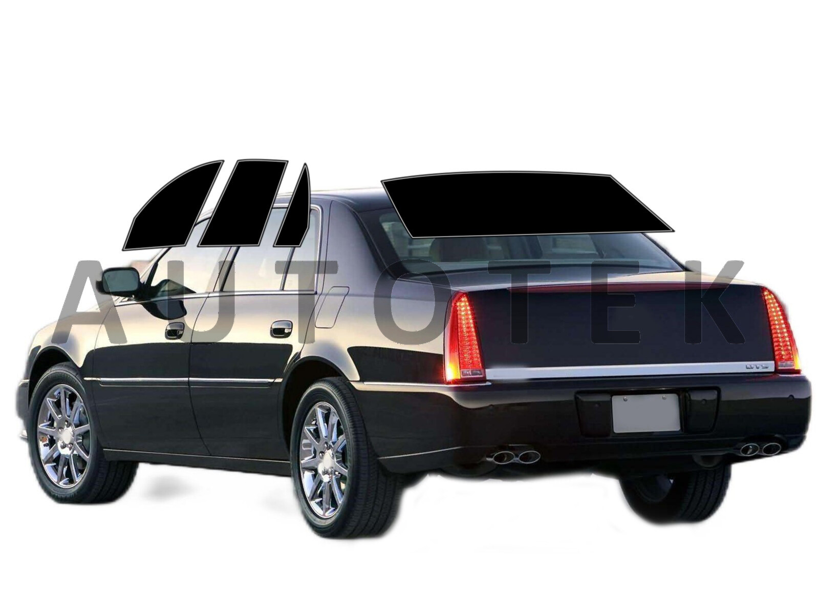 PreCut All Sides Window Film Any Tint Shade % For Cadillac DTS Sedan 2006-2011