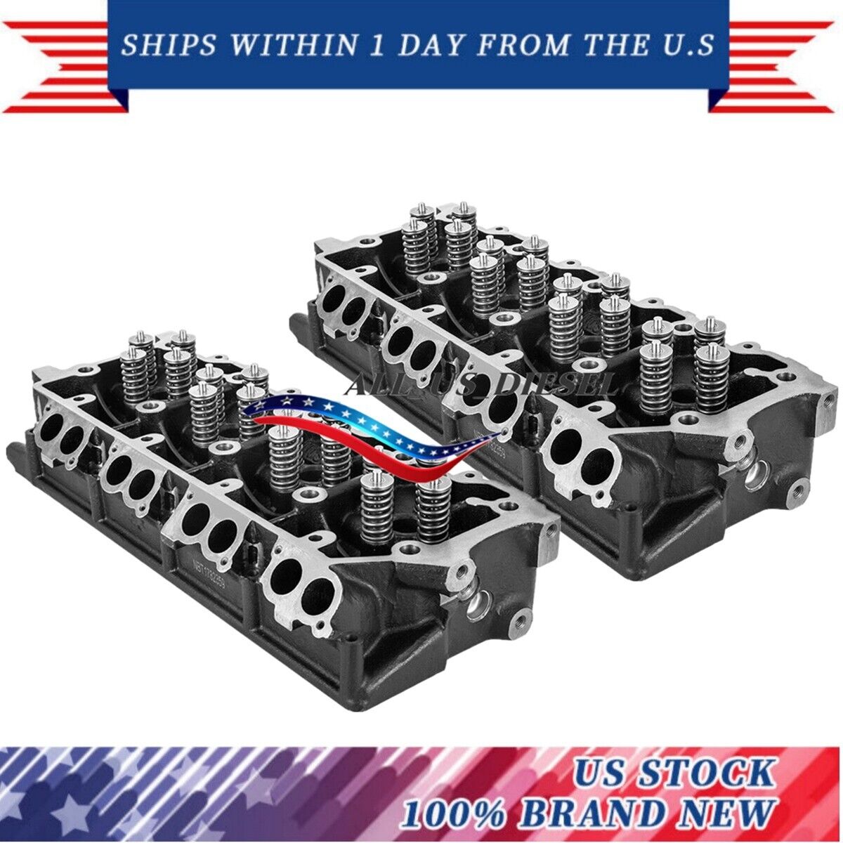 2Pcs New Cylinder Head 20mm for FORD Super Duty F250 F350 6.0L V8 Powerstroke