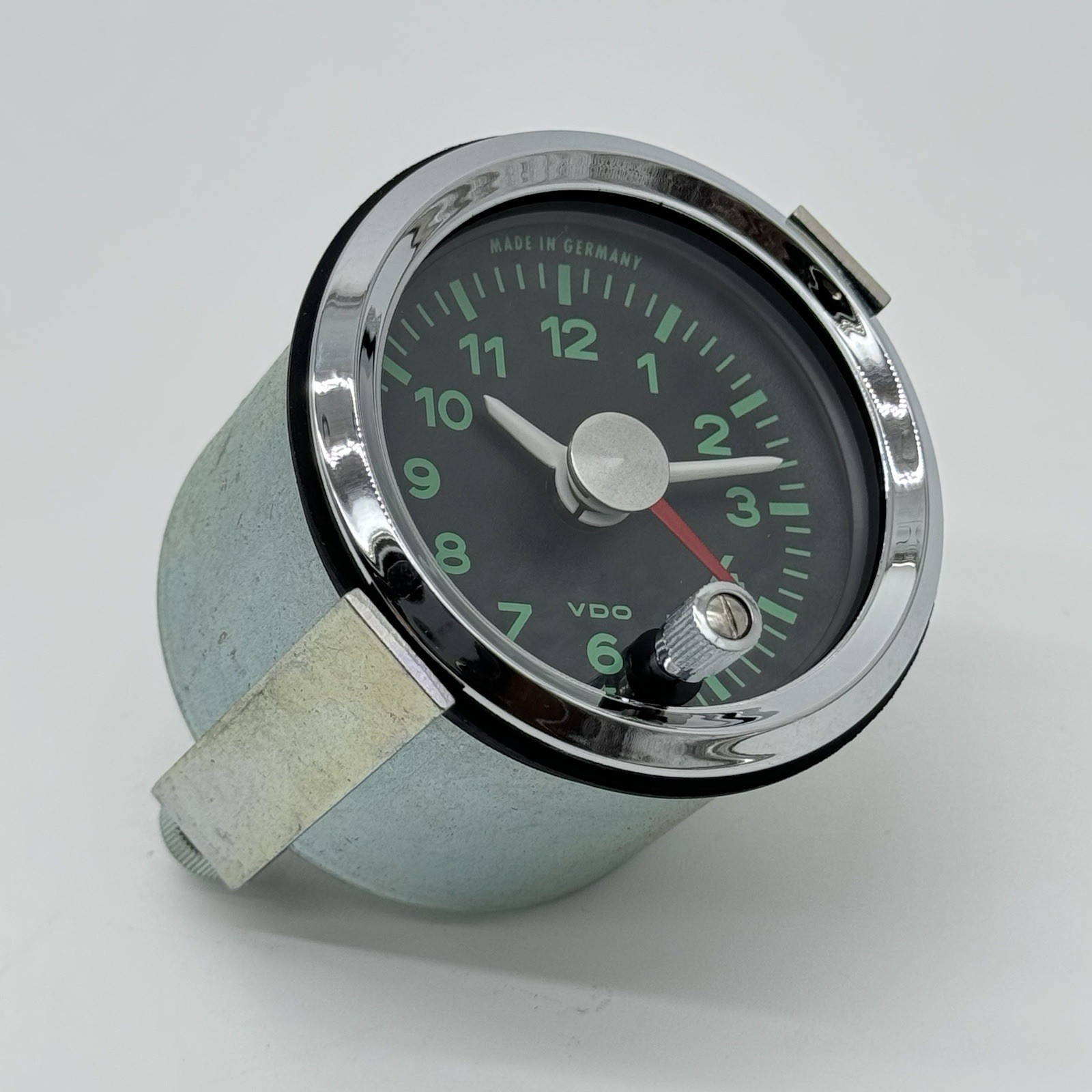 Porsche 356 A Clock w/ Red Second Hand 12V Conversion