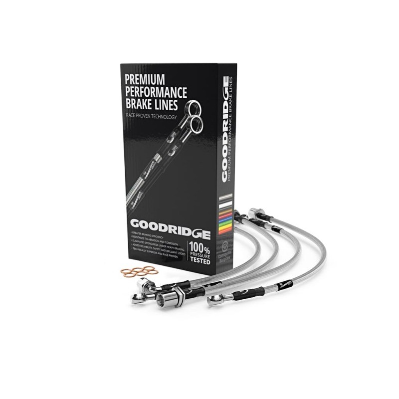 Goodridge for 13-19 Nissan 370Z (Excl Sport Models) SS Brake Lines 22090