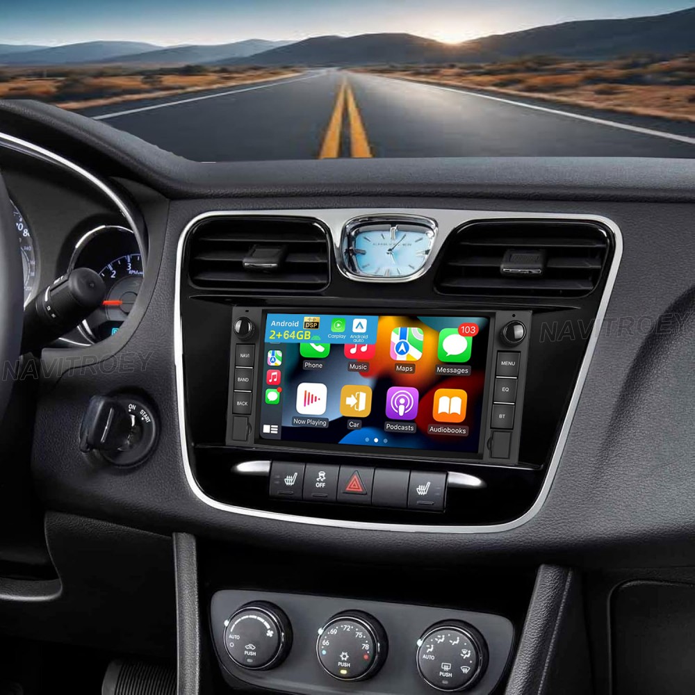 2+64GB For 2011-2014 Chrysler 200 Apple Player Android Car Stereo Radio GPS Navi
