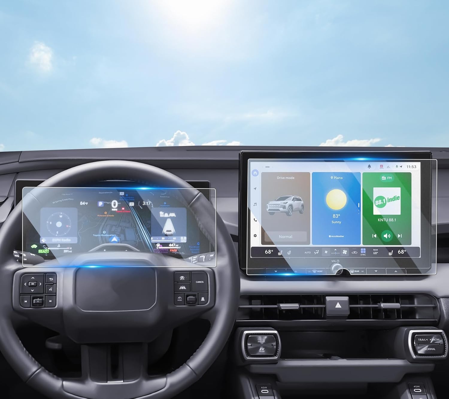 Matte Anti-Glare Screen Protector for 2026 Toyota RAV4 12.9\