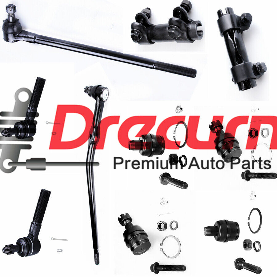 10PCs Front Upper Lower Ball Joint Tie Rod KIT For 1992-97 Ford Ranger 2 WD