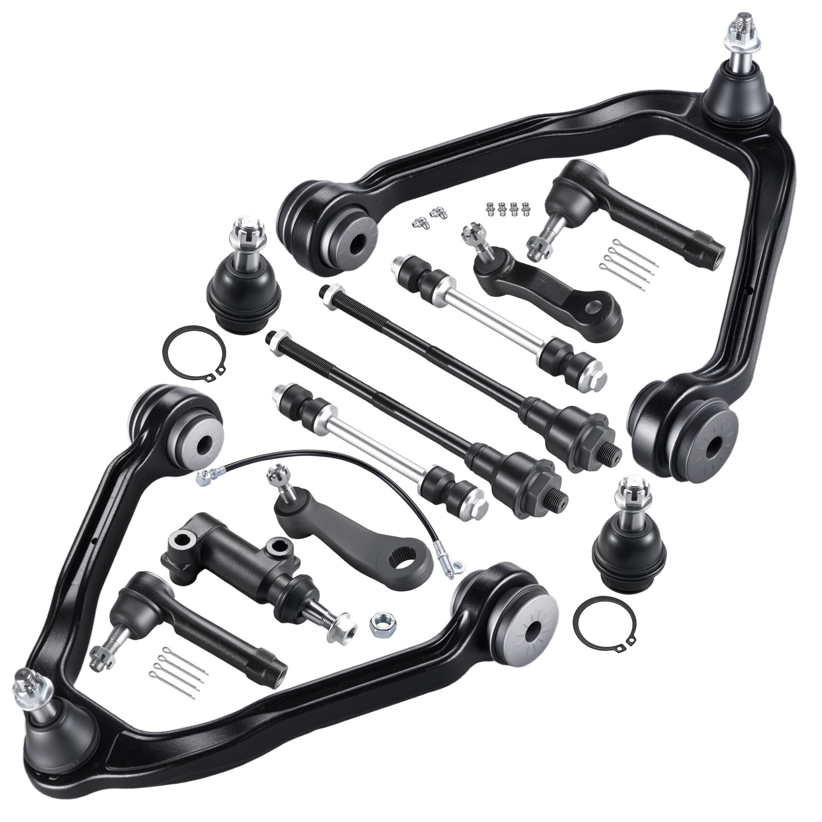 13pc Front Upper Control Arms Kit For 2000-06 Chevy Tahoe Suburban GMC Yukon
