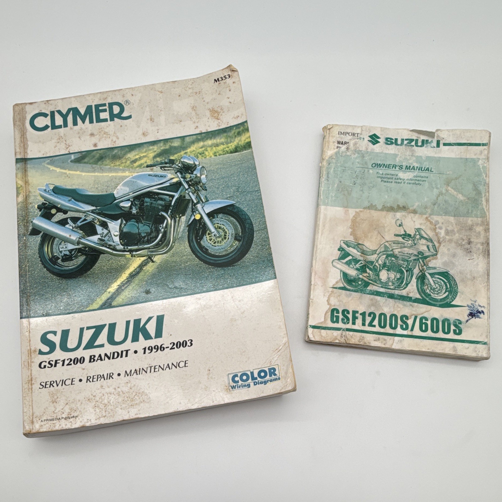96-99 Suzuki GSF1200S/600S Owners Manual 1996-2003 GSF1200 Bandit Service Manual