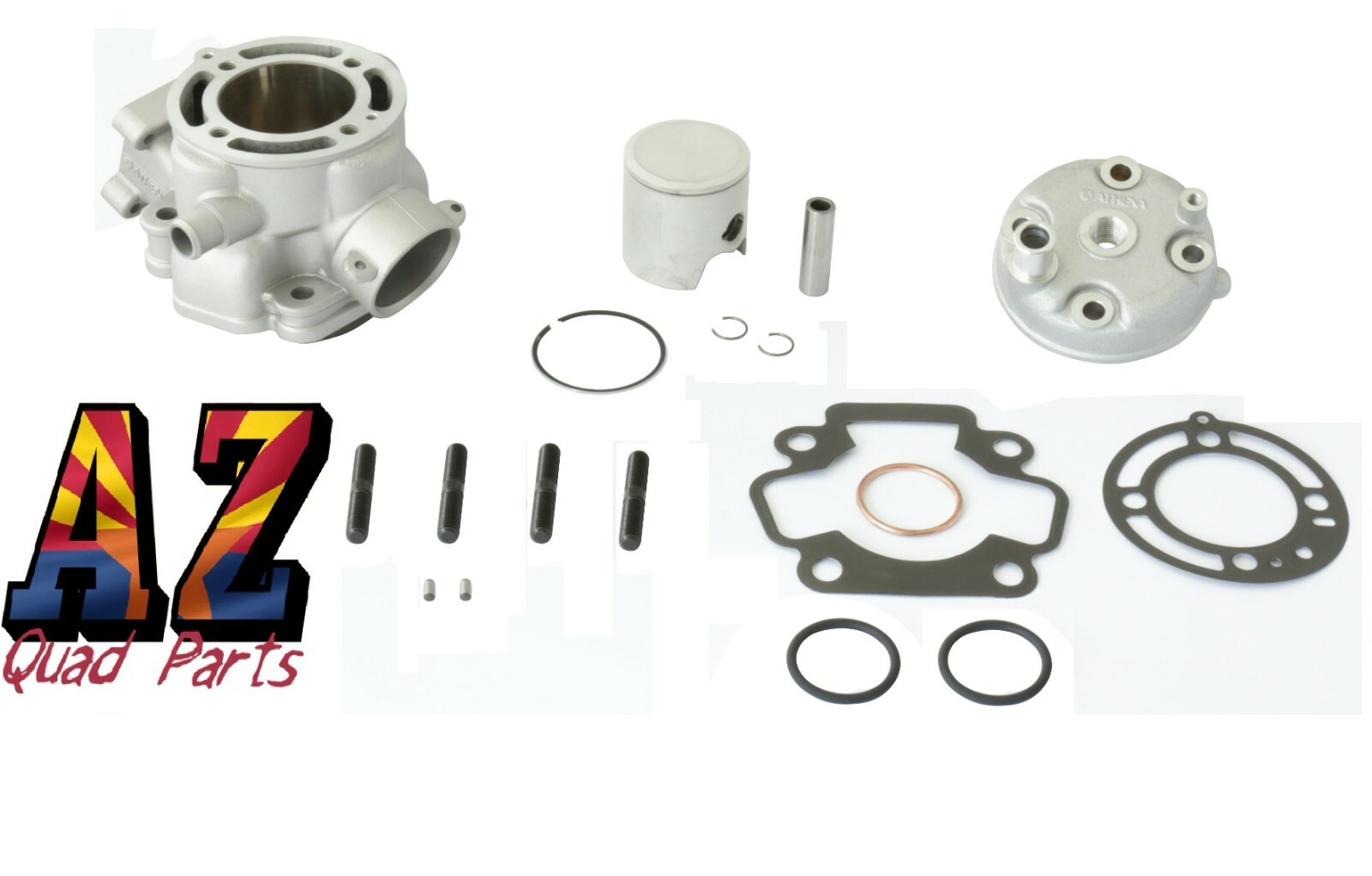 02-24 Kawasaki KX65 KX 65 50mm Athena 80cc Big Bore Cylinder Top End Piston Kit