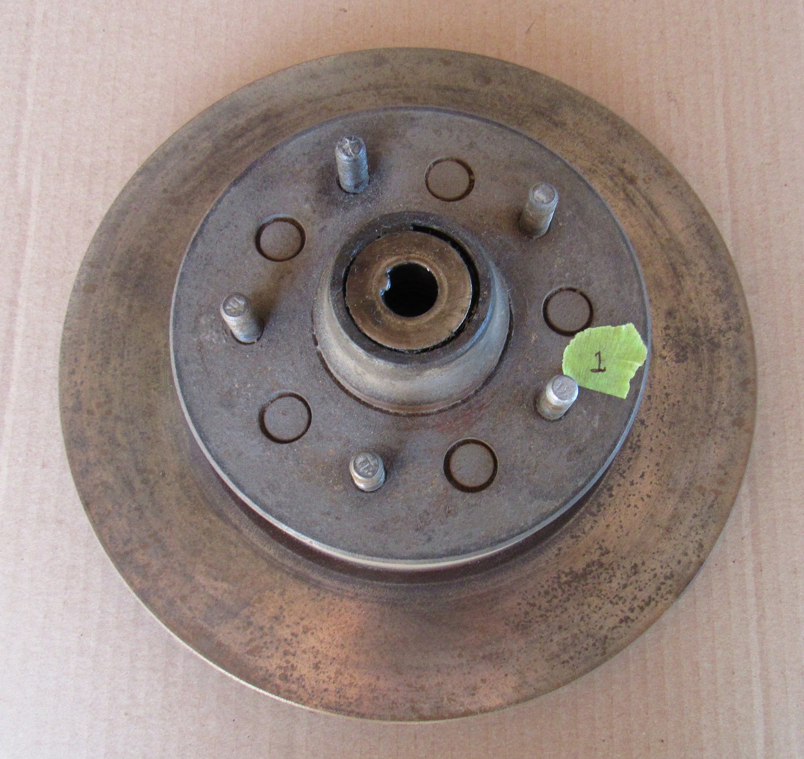 ORIGINAL used GM 1965 - 1968 Corvette FRONT WHEEL HUB AND ROTOR ASSEMBLY - NICE