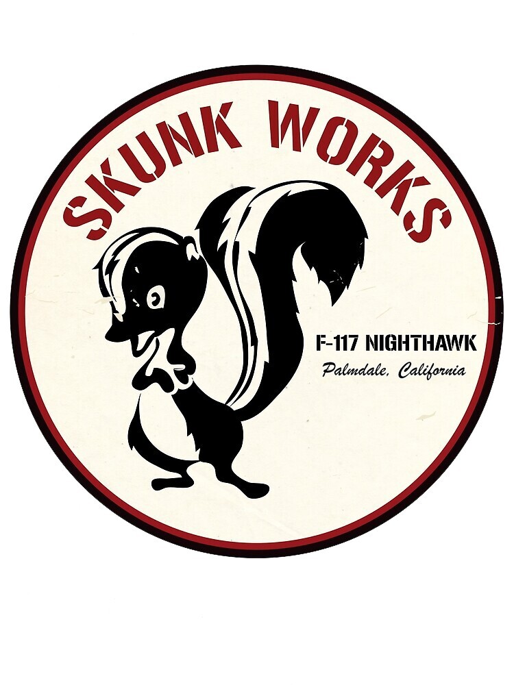 4 inch Lockheed Martin skunk works Stealth 117 inch full color Decal Sticker
