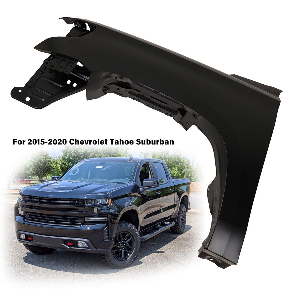 Black Fender For 2015-2020 Chevrolet Tahoe Front Driver Side Steel Primed