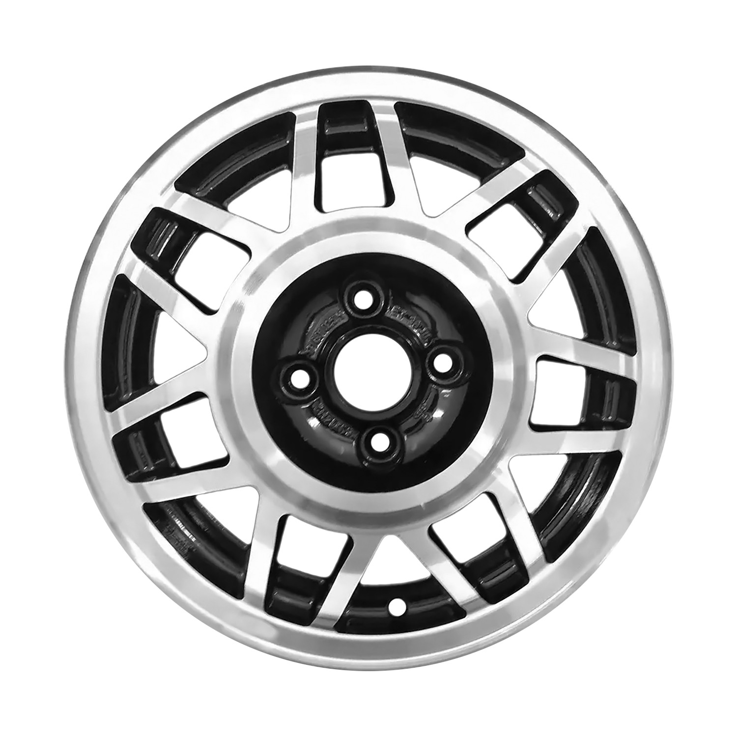 Refurbished Machined and Painted Medium Charcoal Metallic Aluminum Wheel 14 x 6