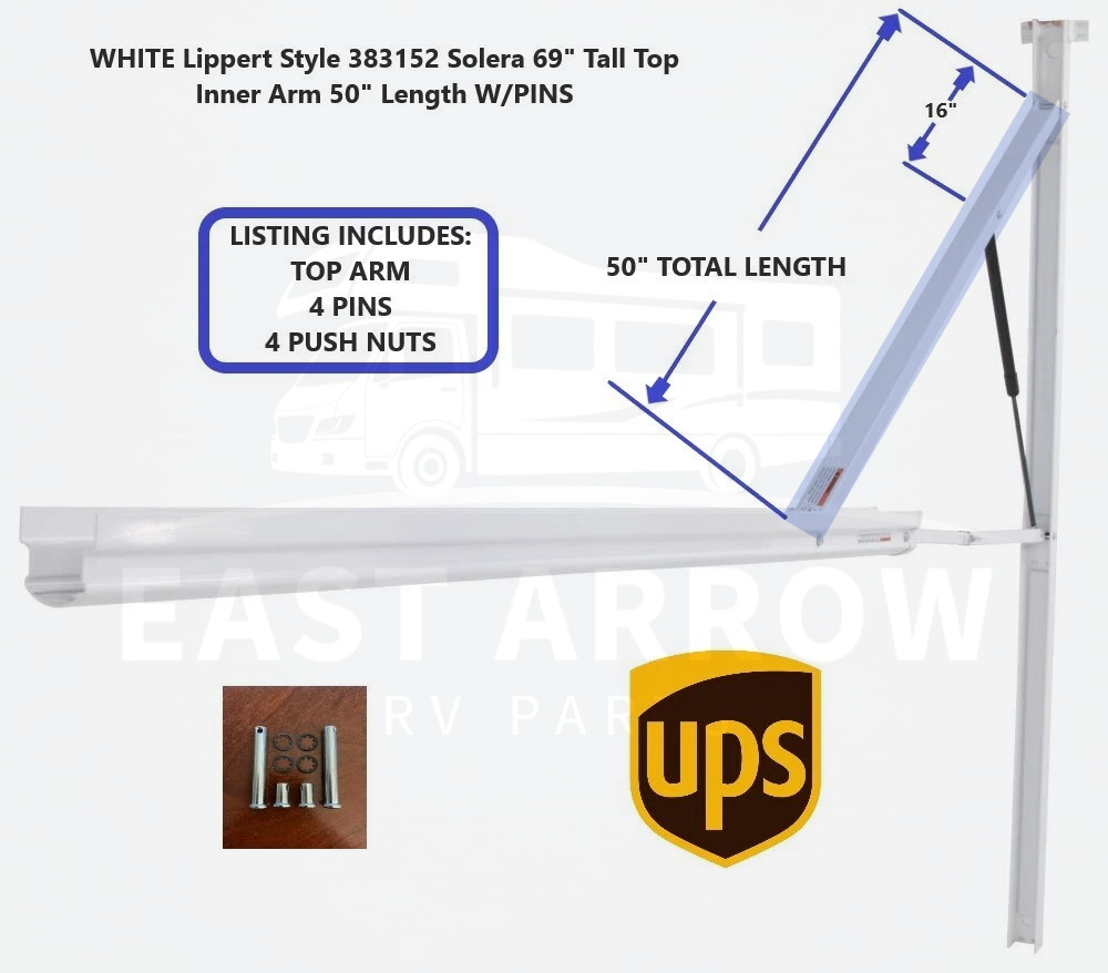 WHITE Lippert Style  383152 Solera 69\