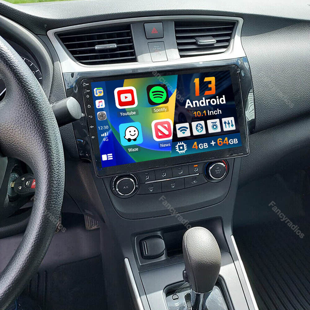 For 2012-2018 Nissan Sentra Carplay Car Stereo Radio Android 13 GPS 4G+64GB