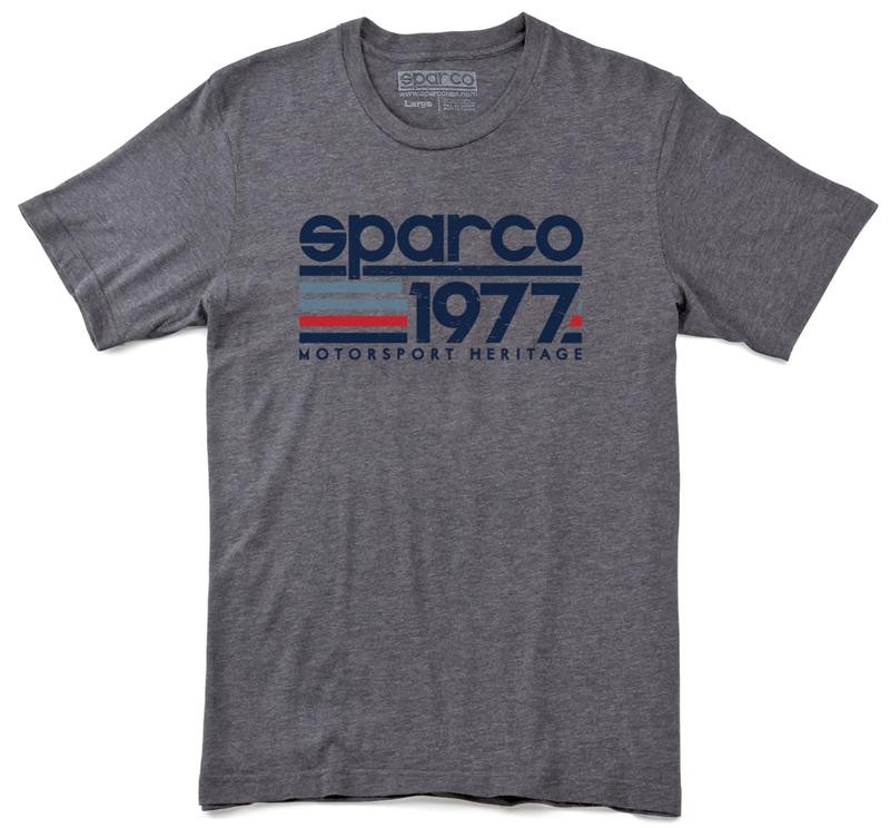 SPARCO For Vintage 77 Classic Gray T-Shirt - Men\'s Medium Racing Apparel