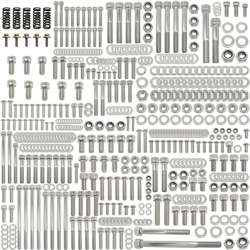 Polished Stainless Steel Bolt & Screw Kit For Yamaha Blaster 200 YFS200 1988‑06