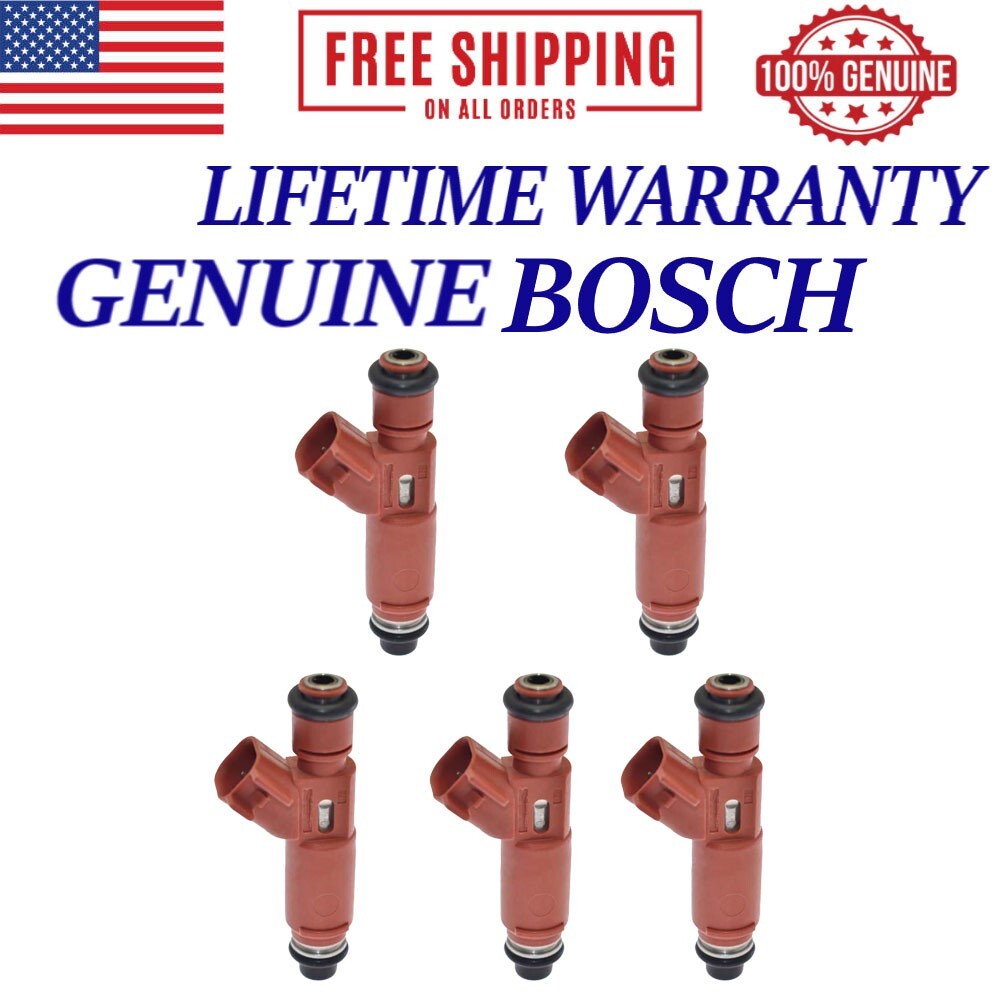 OEM 5X Bosch Fuel Injectors Fits 1998-2007 Volvo V70 #9470229