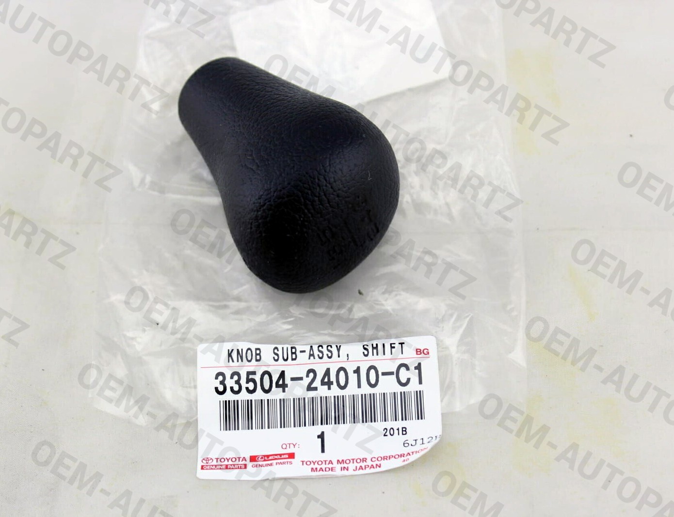 33504-24010-C1 Toyota 4Runner Tacoma Celica OEM MTM Black Shift Lever Knob