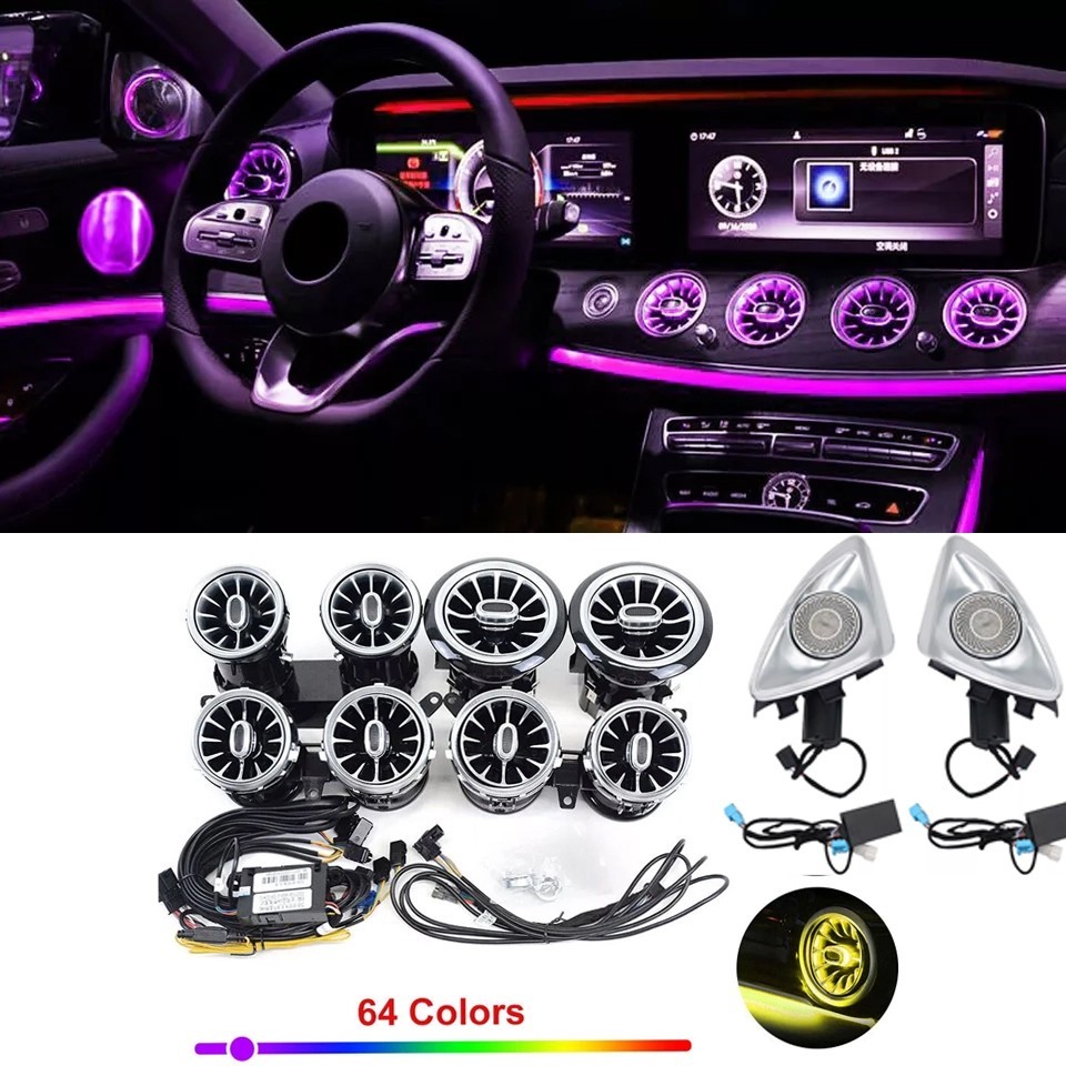 W213 Interior Ambient Light Air Vent Speaker For Mercedes E-class E300 E400 E63
