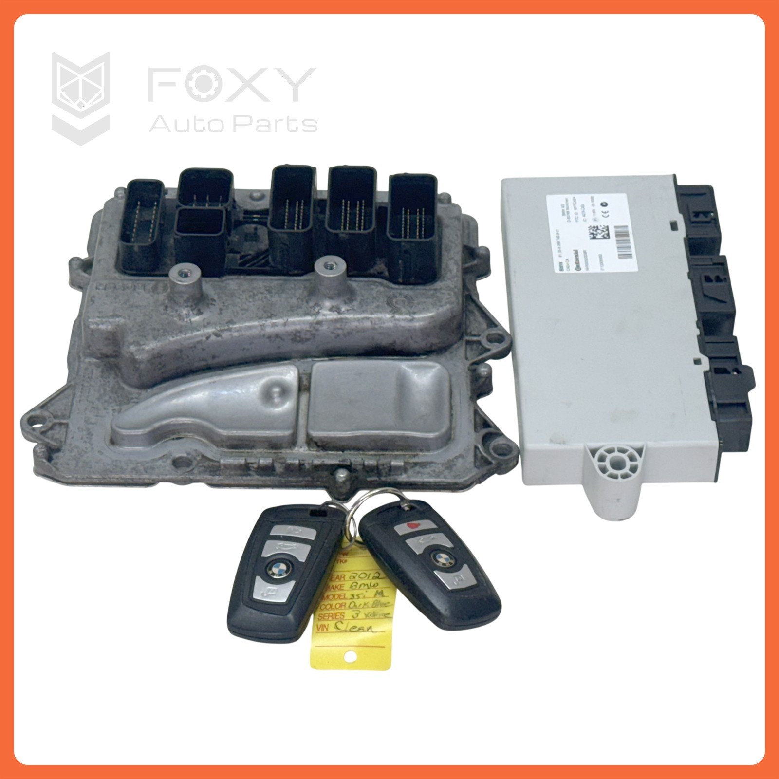11-17 BMW X3 X4 F07 F10 F25 F26 N55 DME CAS4 Module Key Set OEM 11-17 BMW X3 X4 F07 F10 F25 F26 N55 DME CAS4 Module Key Set OEM