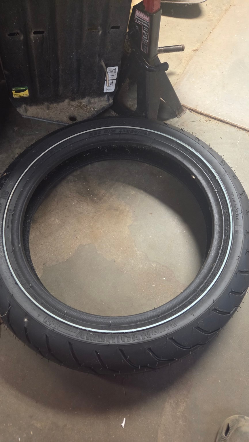 Dunlop American Elite 130/80B17 65H Front Narrow Whitewall Tire 4513-1875 NOS Dunlop American Elite 130/80B17 65H Front Narrow Whitewall Tire 4513-1875 NOS