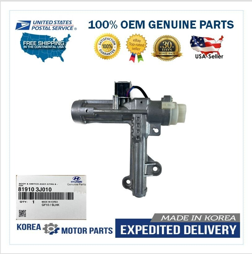 GENUINE✅IGNITION BODY & SWITCH ASSEMBLY FOR 07-12 HYUNDAI VERACRUZ # 81910-3J010