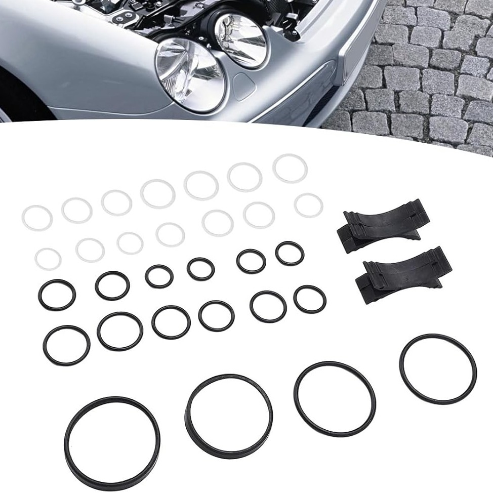 Complete Kit 32 Pcs For Mercedes ABC Valve Block PTFE Reseal Rebuild Seal Kit