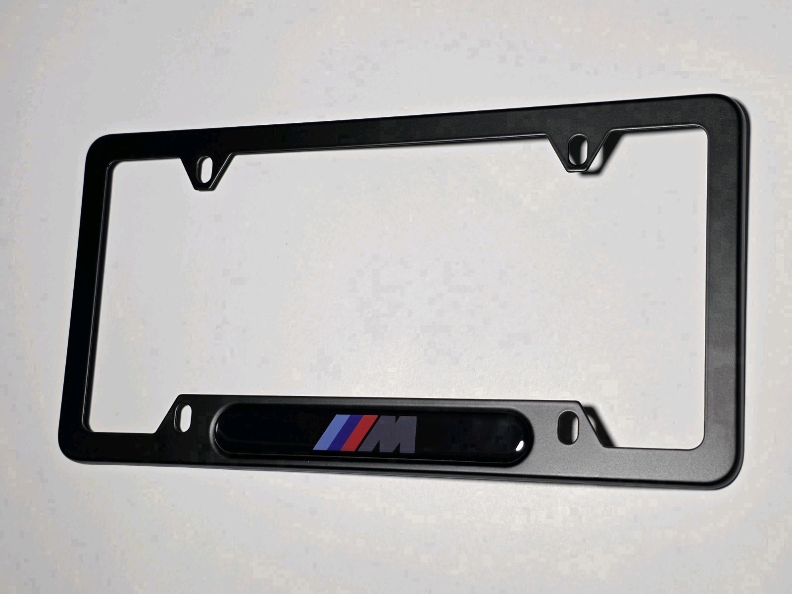 1PCS Black License Plate Frame - Chrome M Black 6*12in M FFree shipping NEW-