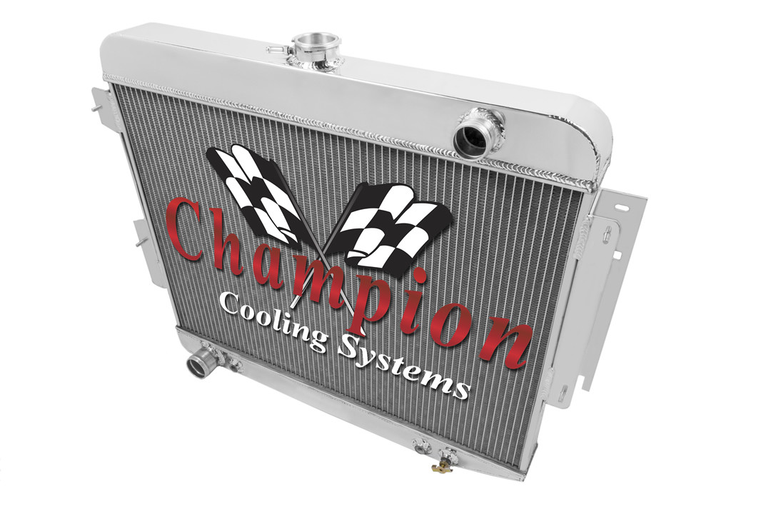 66 67 68 69 Dodge Charger Champion 3 Row Aluminum Radiator CC1640