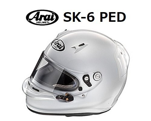 Arai SK-6 PED Full Face Helmet L Size 59-60cm Kart Competition Model White New