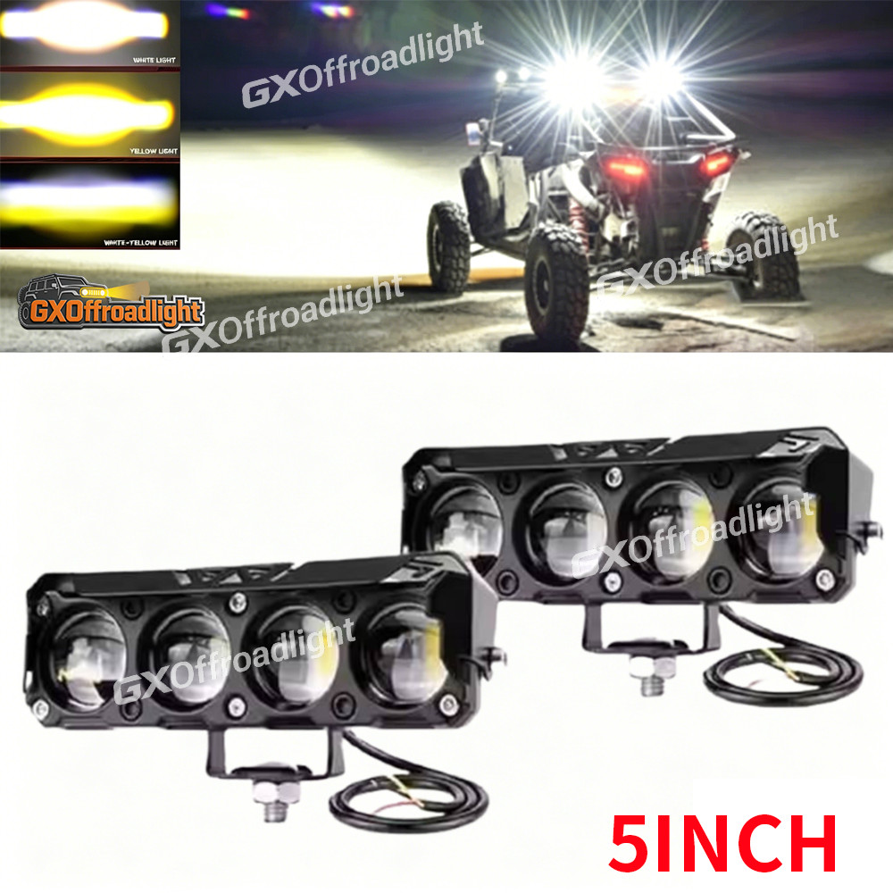2X 5\'\' inch LED Work Light Bar Spot OffRoad Driving Pods Truck Fog Lights White 2X 5\'\' inch LED Work Light Bar Spot OffRoad Driving Pods Truck Fog Lights White